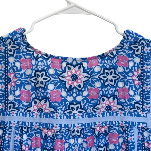 Vineyard Vines Bloom Floral Blue and Pink Women's Top. Size S - Picture 7 of 12